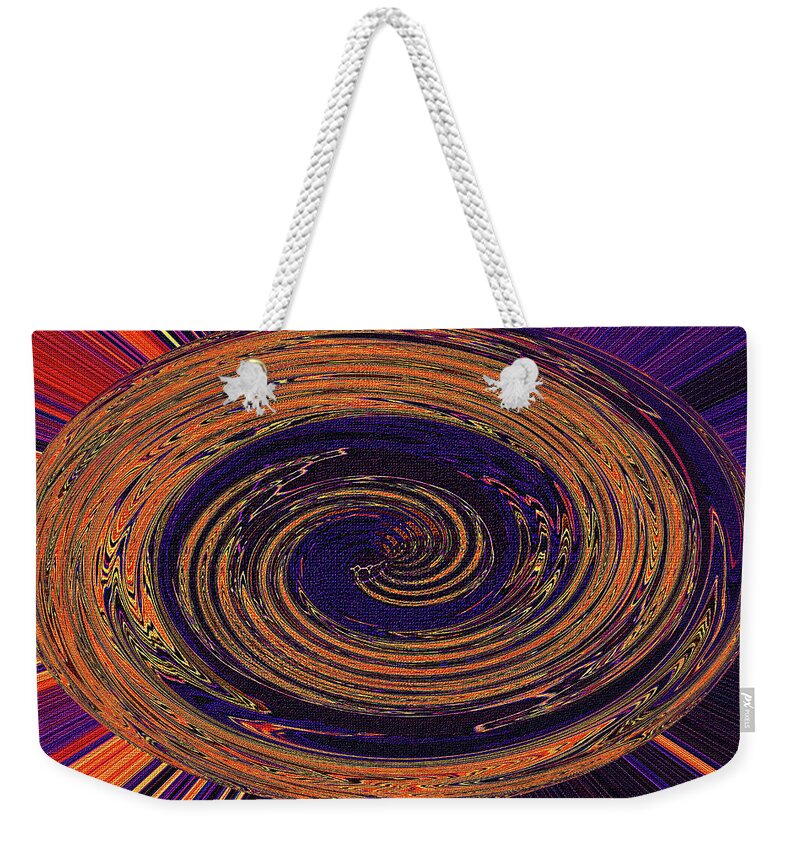 Sunset And Clouds Abstract #2 Tom Stanley Janca Weekender Tote Bag featuring the digital art Sunset And Clouds Abstract #2 by Tom Janca