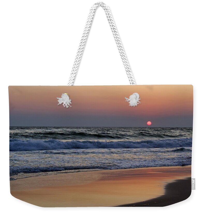 Sunset Weekender Tote Bag featuring the photograph Sunset at St. Andrews by Sandy Keeton