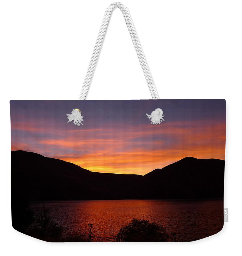 Woodhead Campground Weekender Tote Bag featuring the photograph Sunset at Woodhead Campground by Joel Deutsch