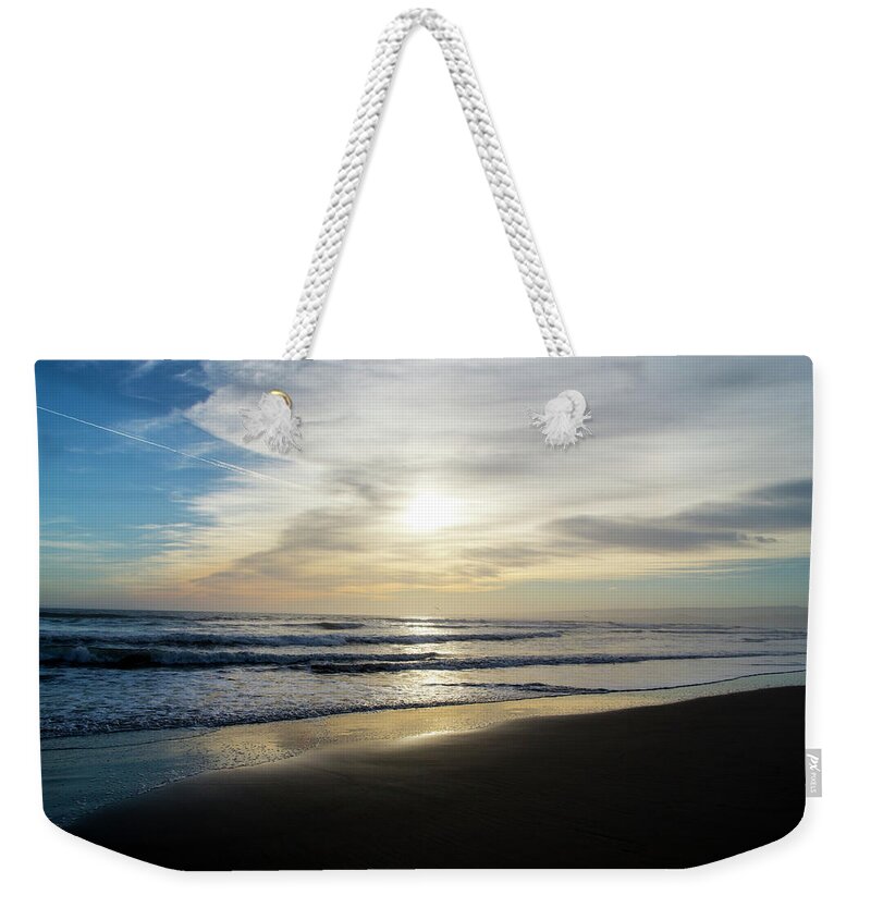 Sunset Weekender Tote Bag featuring the photograph Sunset beach by Jason Hughes