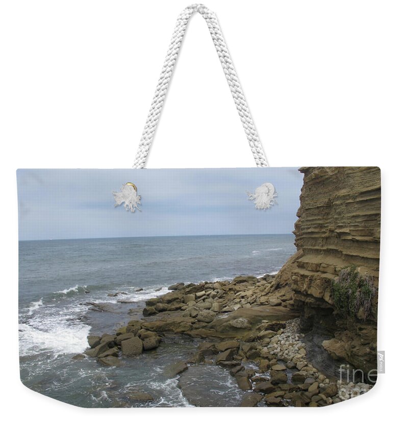 Sunset Cliffs Weekender Tote Bag featuring the photograph Sunset Cliffs by Ruth Jolly