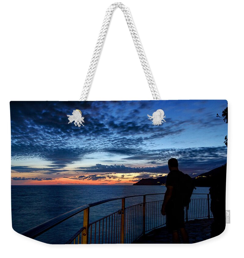 Sunset Weekender Tote Bag featuring the photograph Sunset from Manarola by Weston Westmoreland