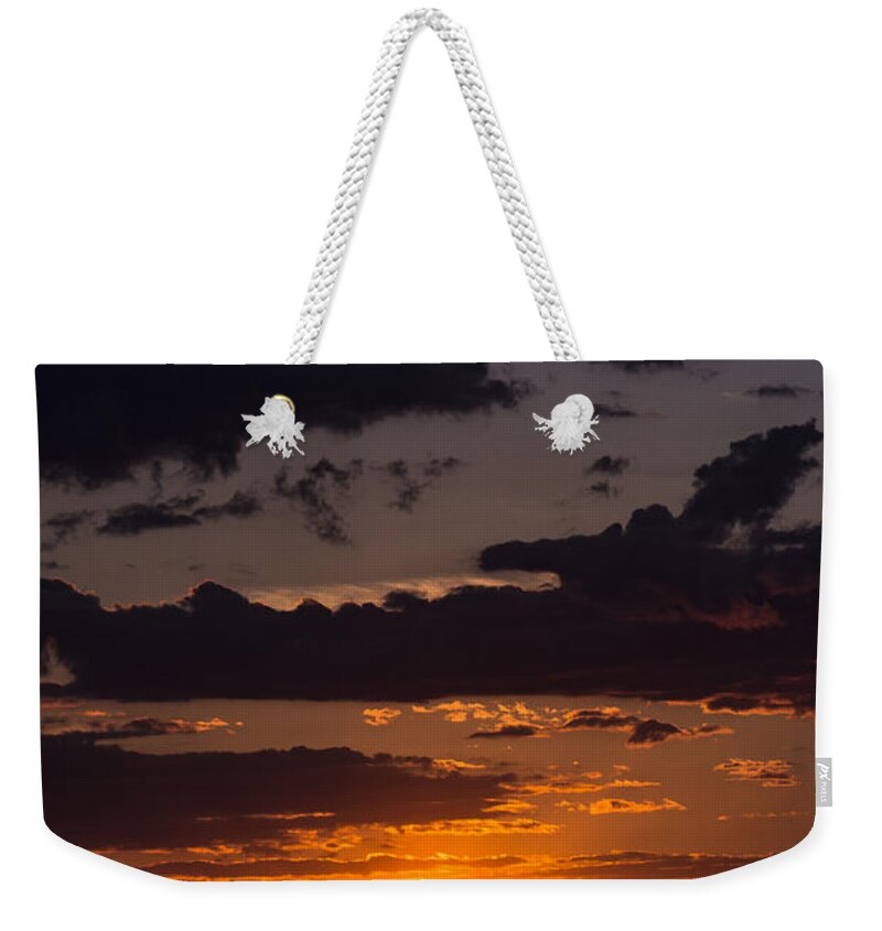 Sunset Weekender Tote Bag featuring the photograph Sunset by Holly Ross
