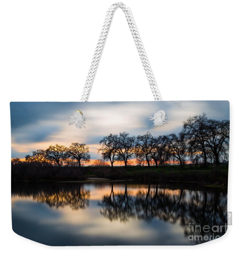 San Joaquin Weekender Tote Bag featuring the photograph Sunset in Motion by Anthony Michael Bonafede