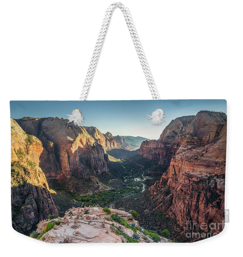 Adventure Weekender Tote Bag featuring the photograph Sunset in Zion National Park by JR Photography