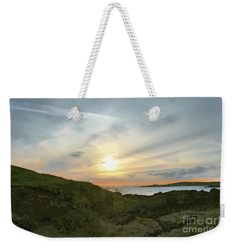 Elie Ness Weekender Tote Bag featuring the photograph Sunset is close. by Elena Perelman