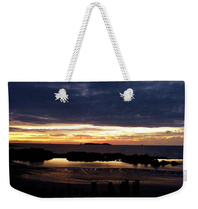 Sunset Weekender Tote Bag featuring the photograph Sunset by Miki Senabre