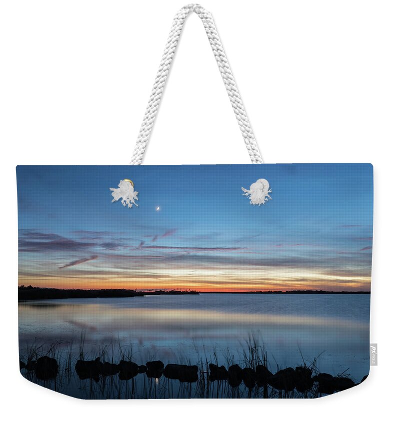 Photosbymch Weekender Tote Bag featuring the photograph Sunset over Back Bay by M C Hood