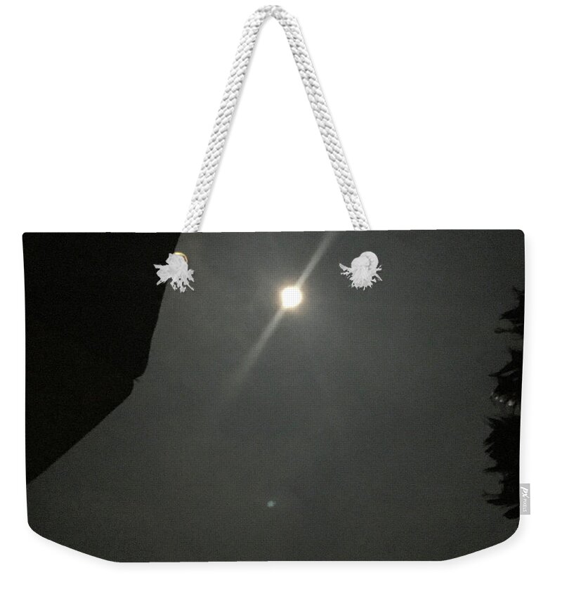 Super Moon Photography Weekender Tote Bag featuring the photograph Super Moon 3 by Karen Nicholson