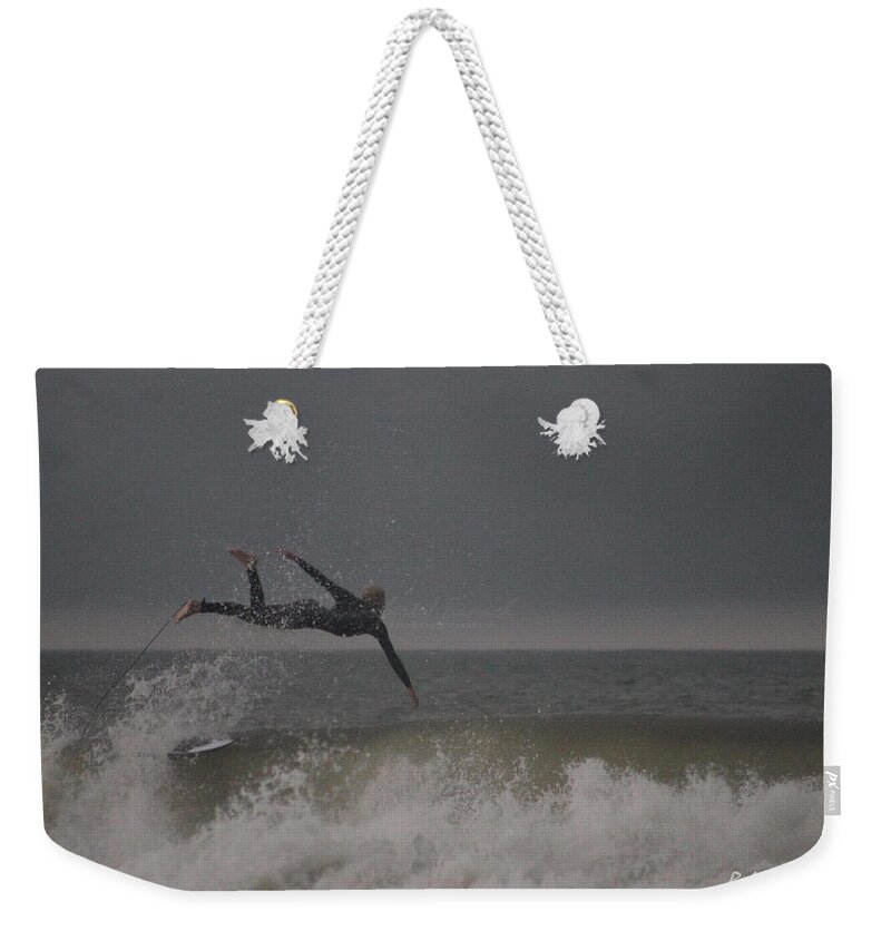 Water Weekender Tote Bag featuring the photograph Super Surfing by Robert Banach