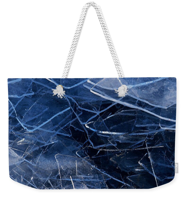Lake Superior Weekender Tote Bag featuring the photograph Superior Ice by Doug Gibbons