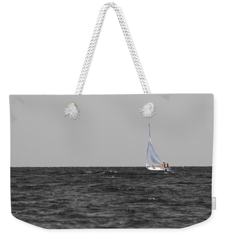 Superior Sailing Weekender Tote Bag featuring the photograph Superior Sailing by Dylan Punke