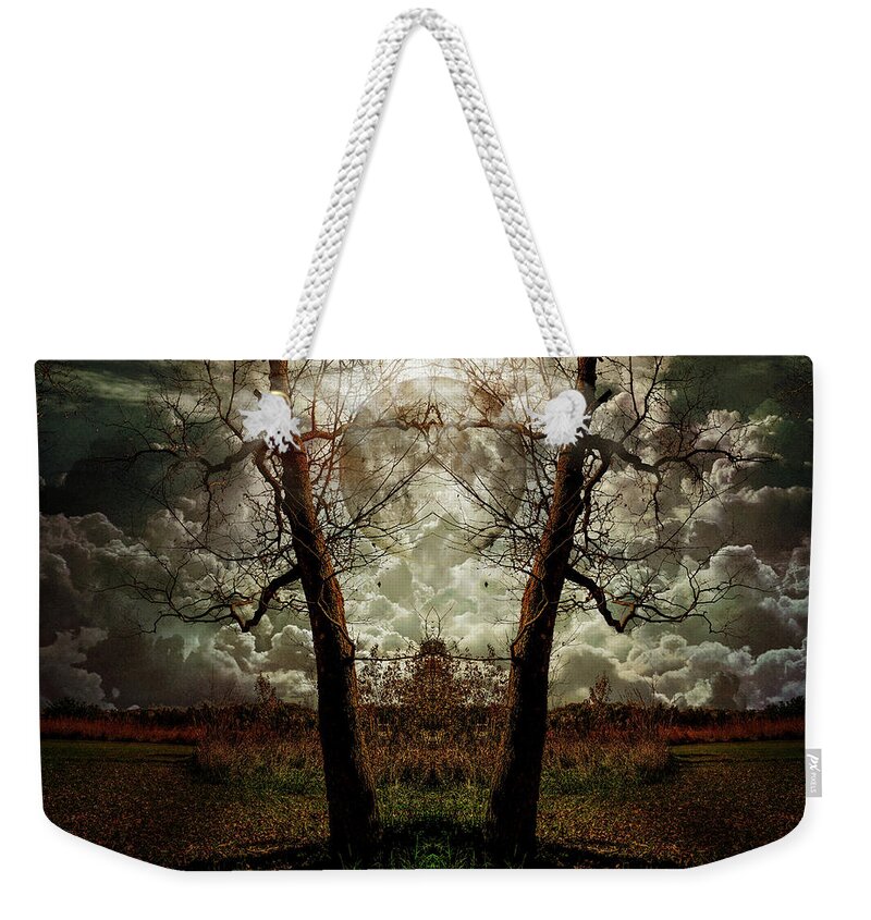 Supermoon Weekender Tote Bag featuring the photograph Supermoon by John Anderson