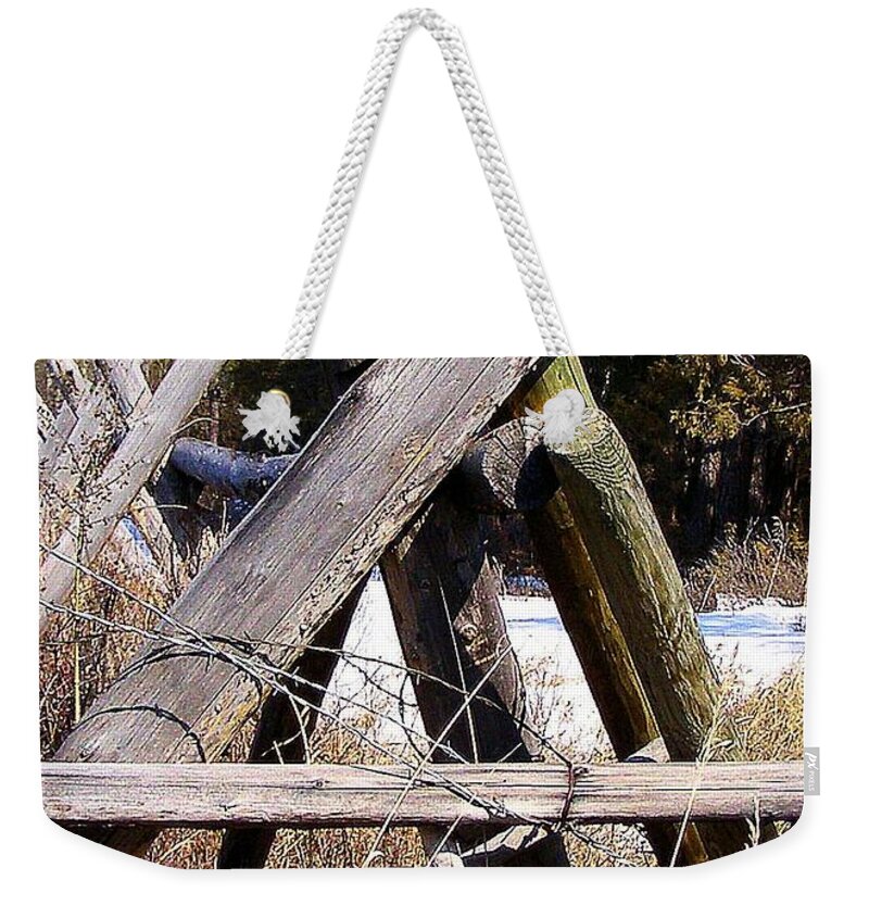 Support Weekender Tote Bag featuring the photograph Support by Susan Kinney