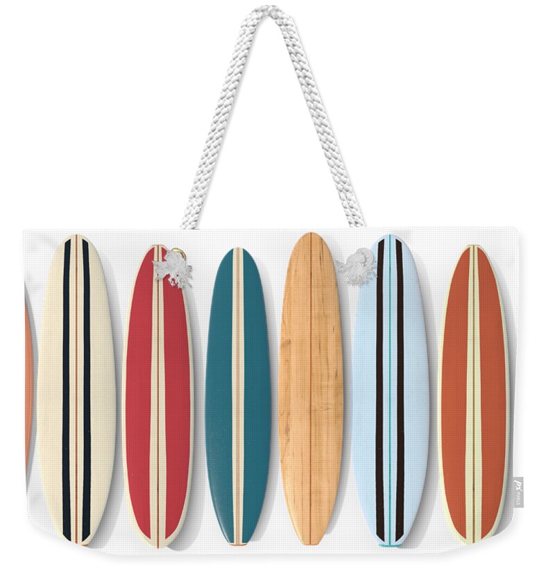 Surf Boards Row Weekender Tote Bag for Sale by Edward Fielding