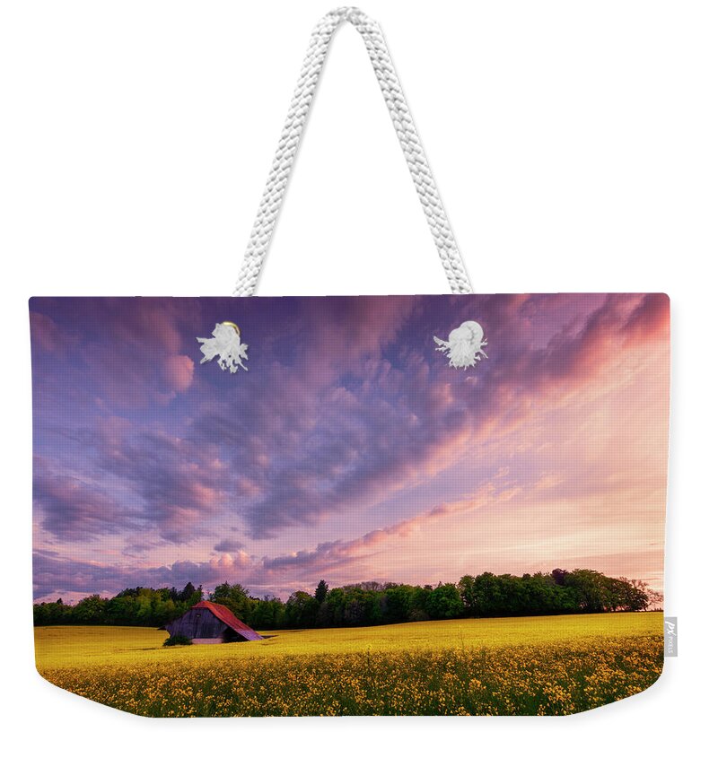 Farm Weekender Tote Bag featuring the photograph Surrounded by Dominique Dubied