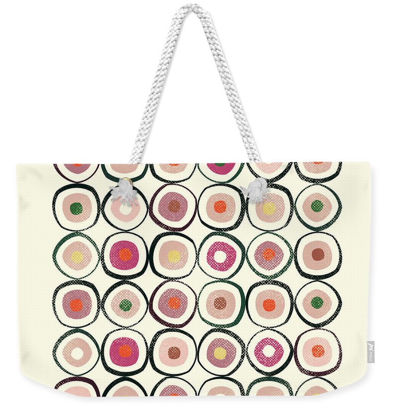 Sushi Weekender Tote Bag featuring the mixed media Sushi by Tonya Doughty