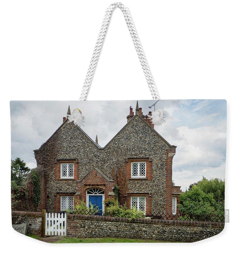 Jean Noren Weekender Tote Bag featuring the photograph Swan Lodge by Jean Noren