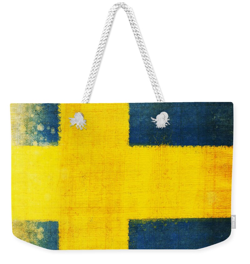 Swedish Flag Weekender Tote Bags