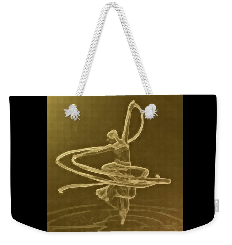 Ballet Weekender Tote Bag featuring the digital art Swirl by Humphrey Isselt