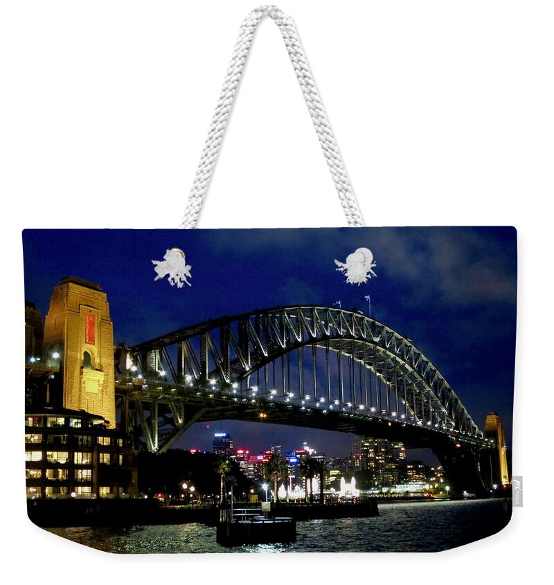 Australia Weekender Tote Bag featuring the photograph Sydney Harbour Bridge by Sarah Lilja