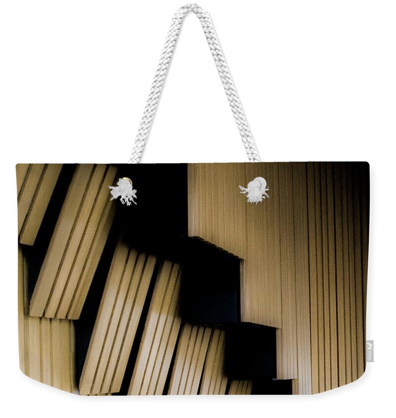 Sydney Weekender Tote Bag featuring the photograph Sydney Opera House Interior by Angela DeFrias
