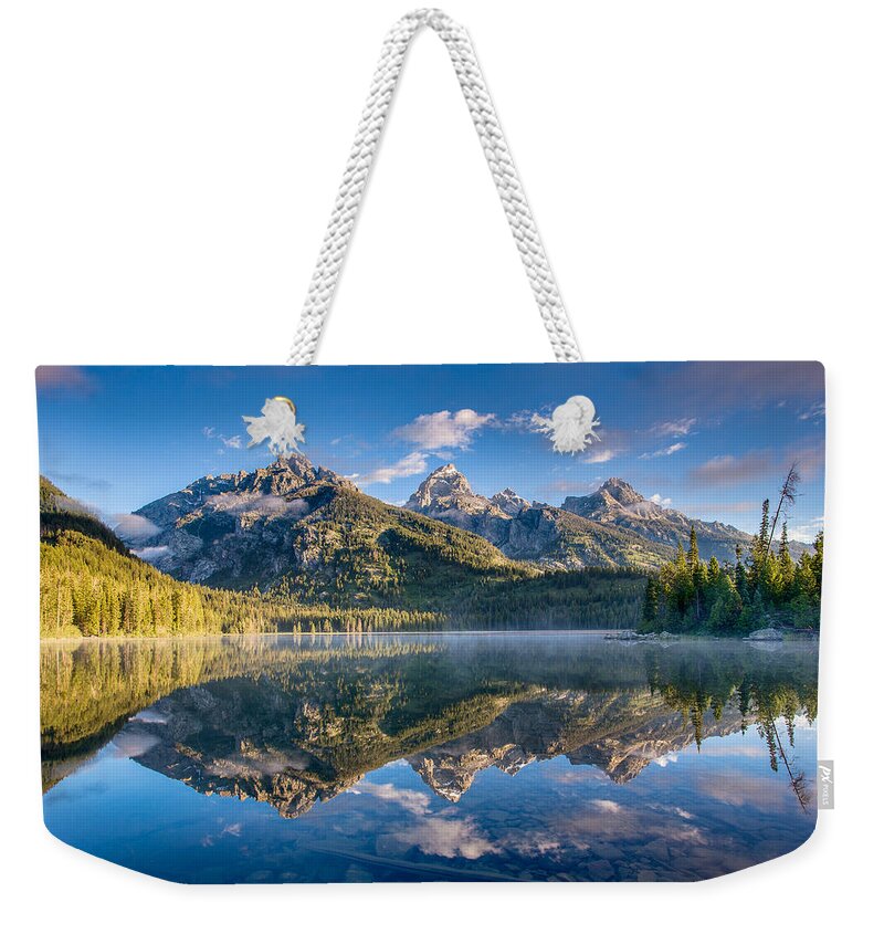 Taggart Lake Weekender Tote Bag featuring the photograph Taggart Lake by Adam Mateo Fierro