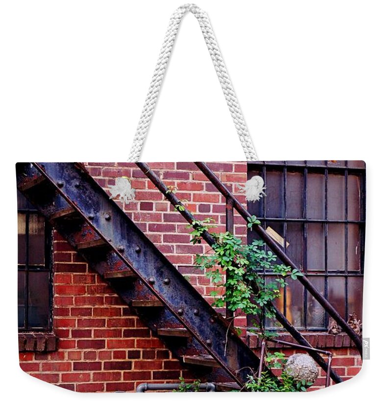 Fine Art Weekender Tote Bag featuring the photograph Take The Stairs by Rodney Lee Williams