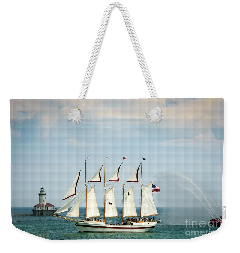 Boats Weekender Tote Bag featuring the photograph Tall Ship by David Levin