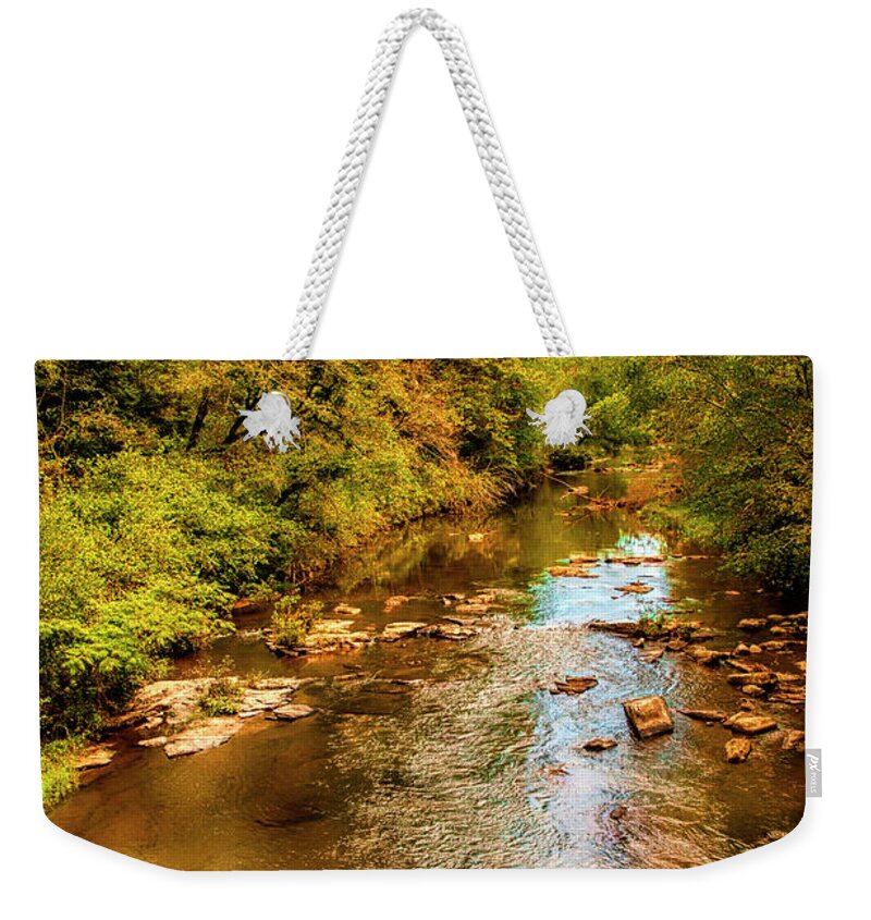 Tallulah River Weekender Tote Bag featuring the photograph Tallulah River by Mick Burkey