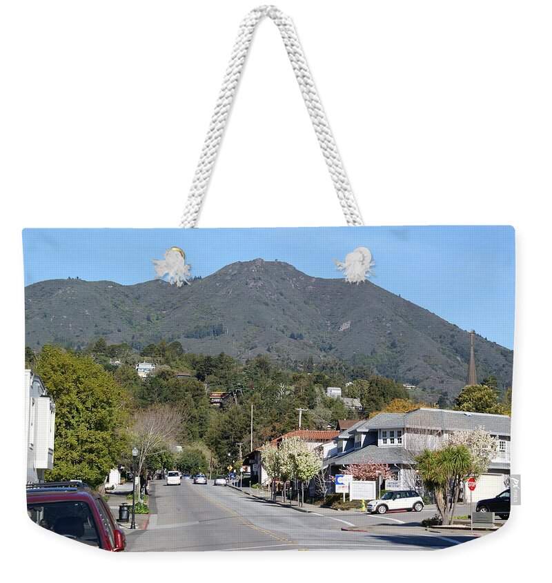 Mount Tamalpais Weekender Tote Bag featuring the photograph Tamalpais from Mill Valley by Ben Upham III
