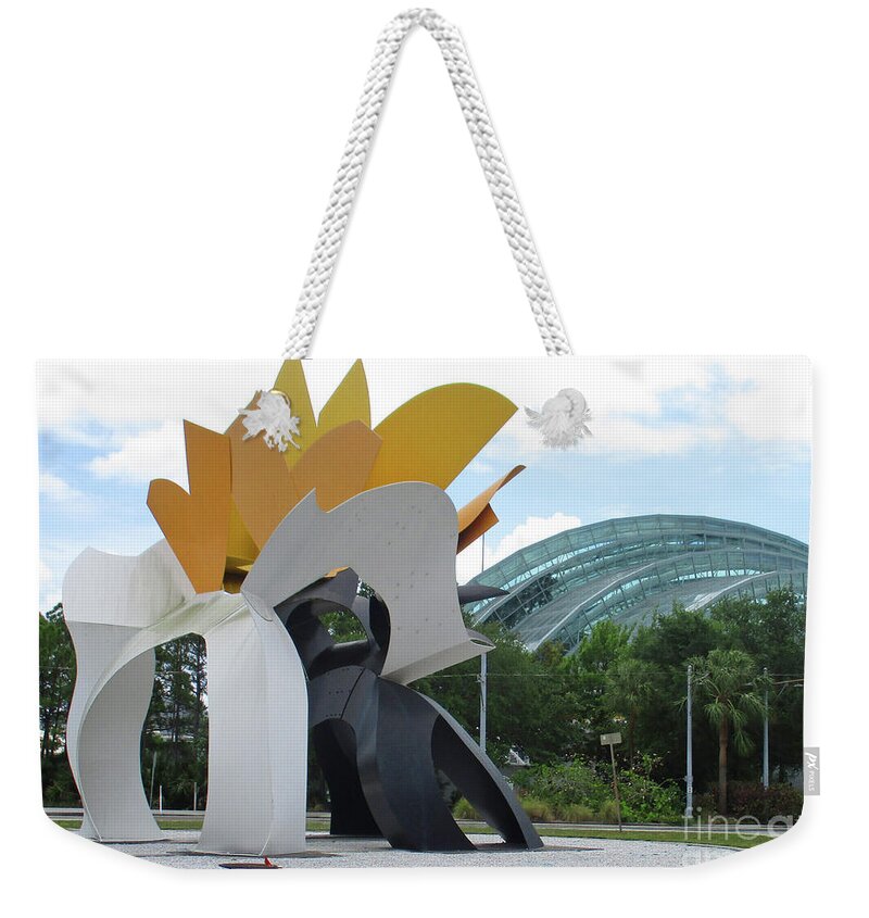Tampa Weekender Tote Bag featuring the photograph Tampa Sculpture 7 by Randall Weidner