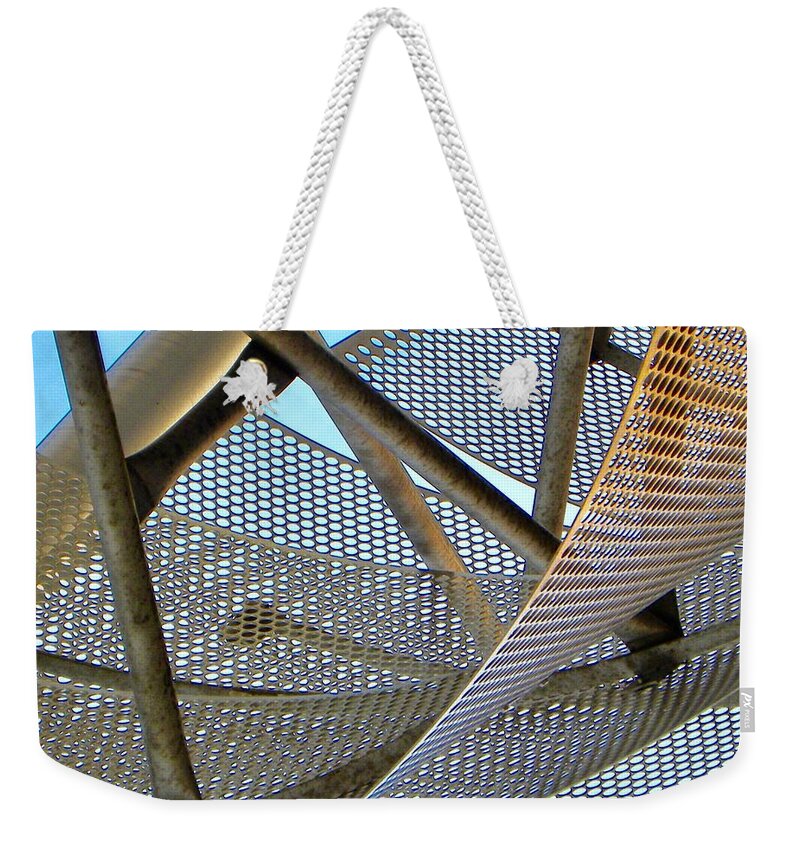 Sculptures Weekender Tote Bag featuring the photograph Tangled Webs We Weave by Kerry Obrist