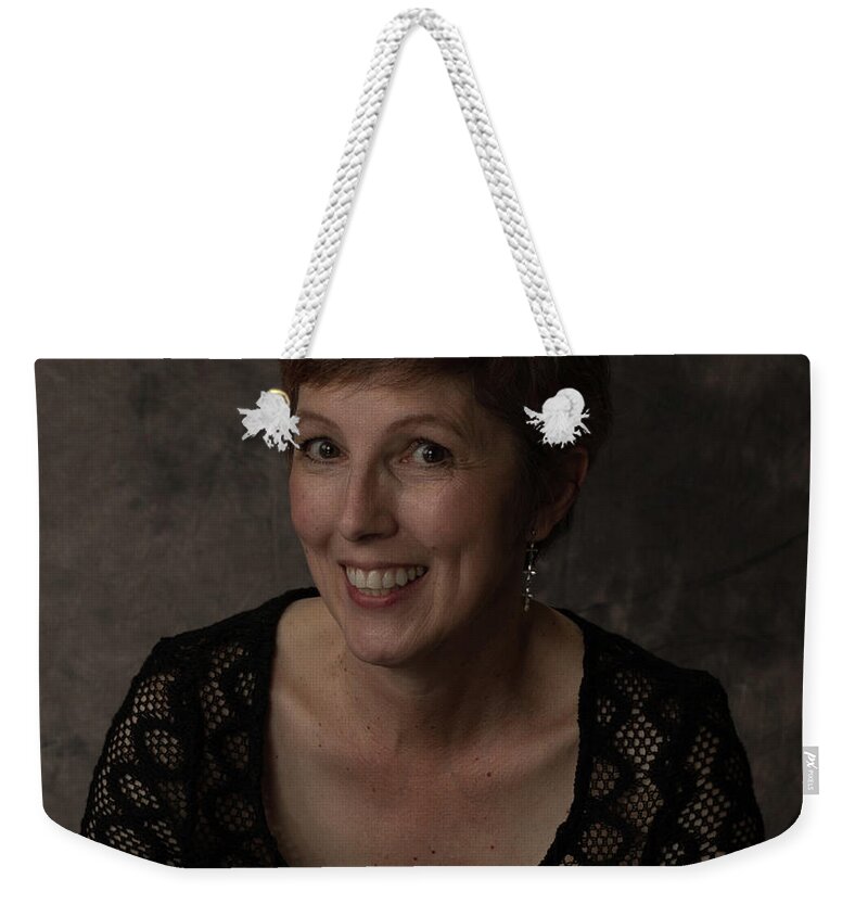 Tina Richard Weekender Tote Bag featuring the photograph Tantalizing Tina by Gregory Daley MPSA