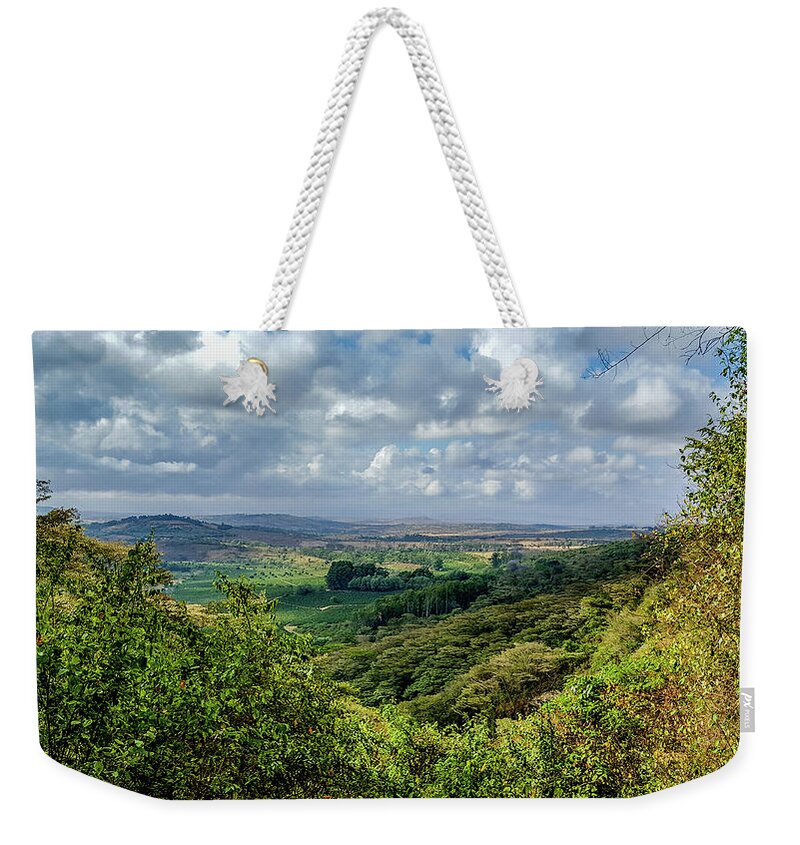 Africa Weekender Tote Bag featuring the photograph Tanzania Landscape by Marilyn Burton