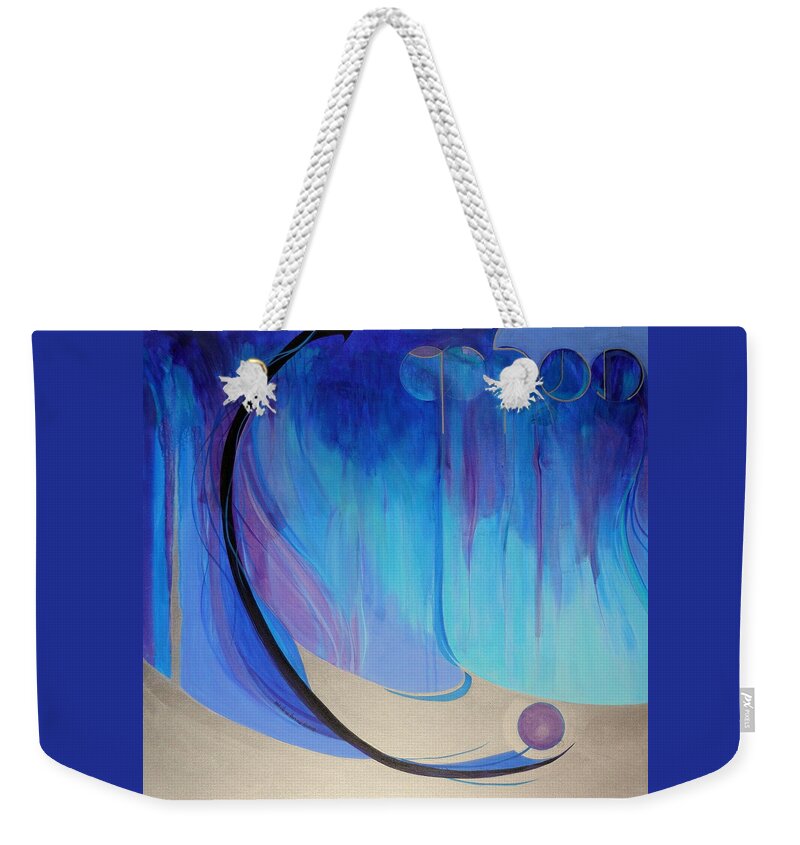 Covid19 Weekender Tote Bag featuring the painting Tashlich by Marlene Burns