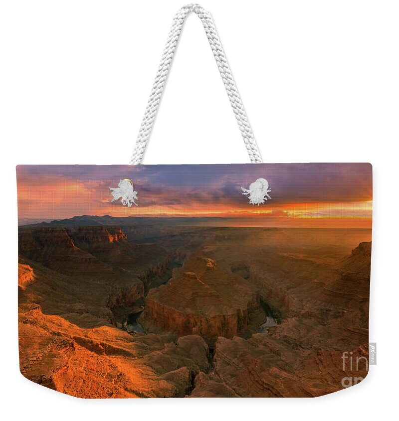 American Weekender Tote Bag featuring the photograph Tatahatso Point, Arizona by Henk Meijer Photography