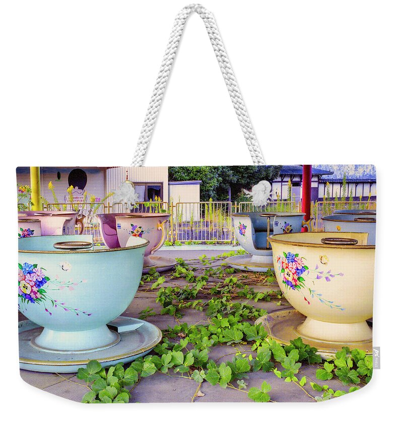 Tea Cups Weekender Tote Bag featuring the photograph Tea Party by Dominic Piperata