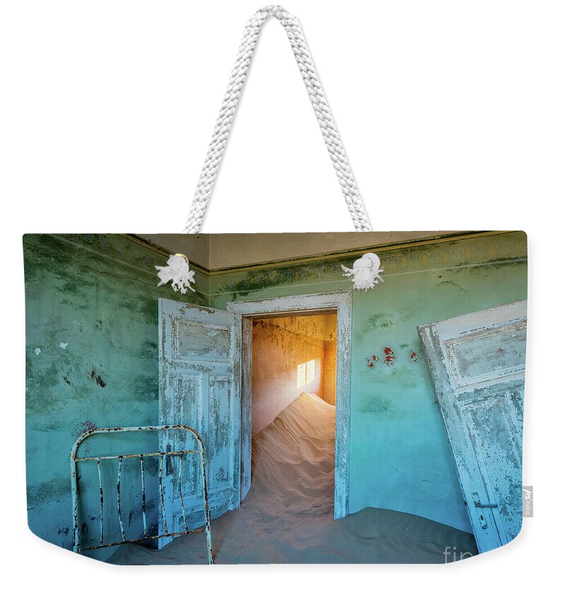 Africa Weekender Tote Bag featuring the photograph Teal Room by Inge Johnsson