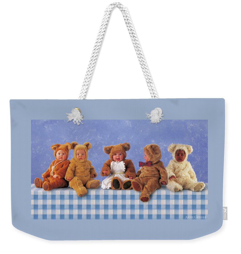 Picnic Weekender Tote Bag featuring the photograph Teddy Bears Picnic by Anne Geddes