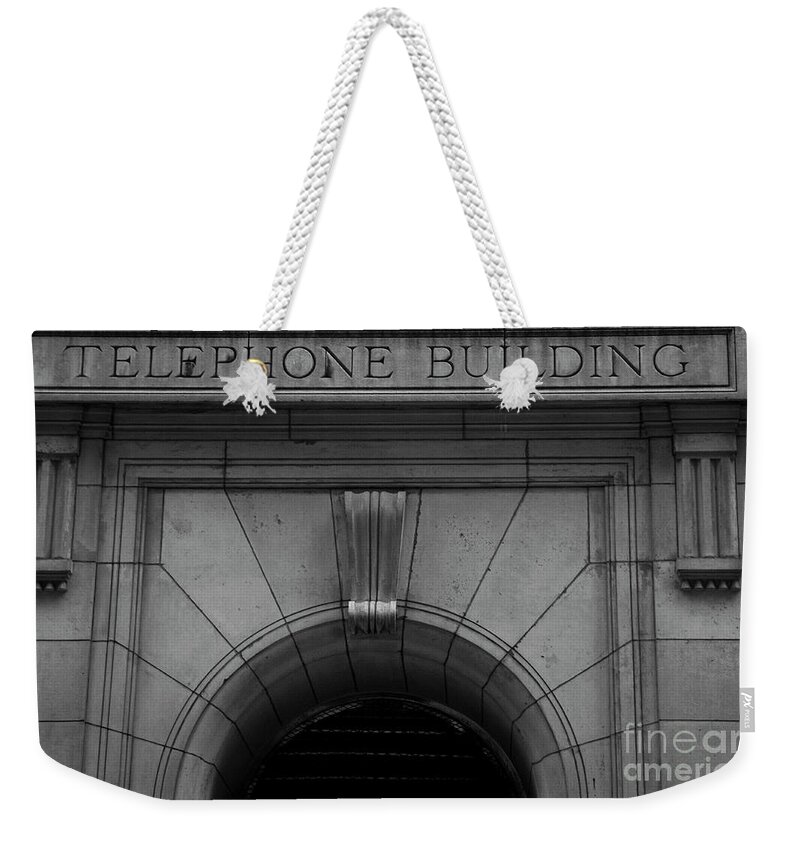 New York City; New York; Nyc; Manhattan; Telephone Building Weekender Tote Bag featuring the photograph Telephone Building in New York City by David Oppenheimer