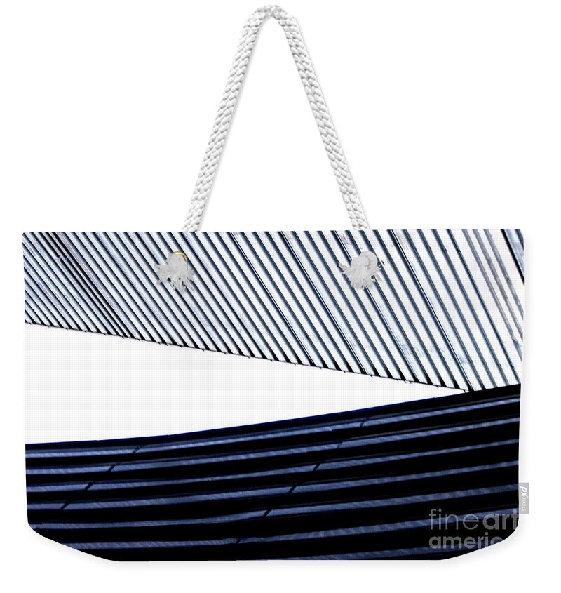 Architecture Weekender Tote Bag featuring the digital art Tempe Art Center Roofline by Georgianne Giese