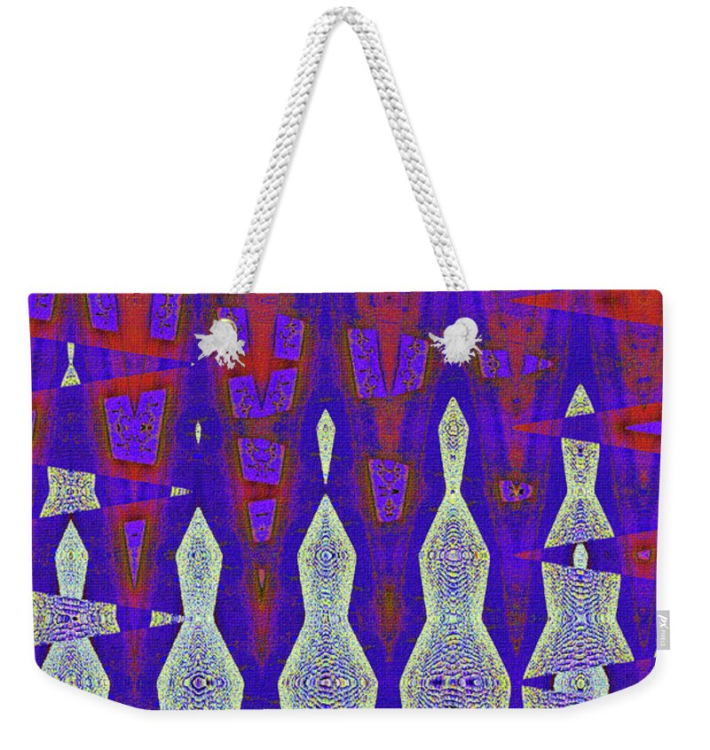 Tempe Center For The Arts Building Weekender Tote Bag featuring the digital art Tempe Center For The Arts Building Abstract by Tom Janca