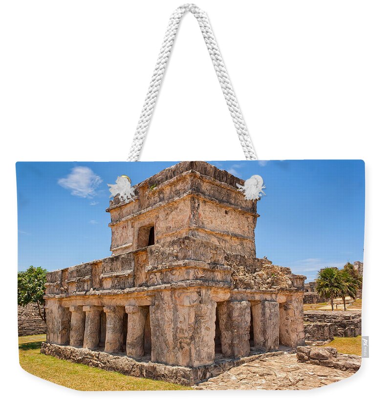 Sky Weekender Tote Bag featuring the photograph Temple of the Frescos by John M Bailey