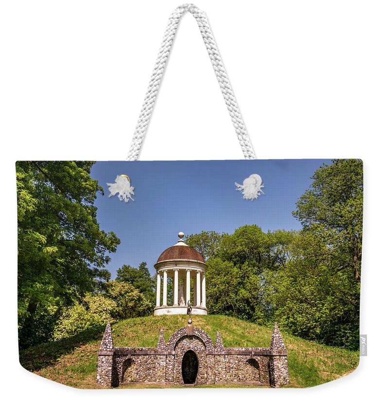 Temple Weekender Tote Bag featuring the photograph Temple on a Hill by Framing Places
