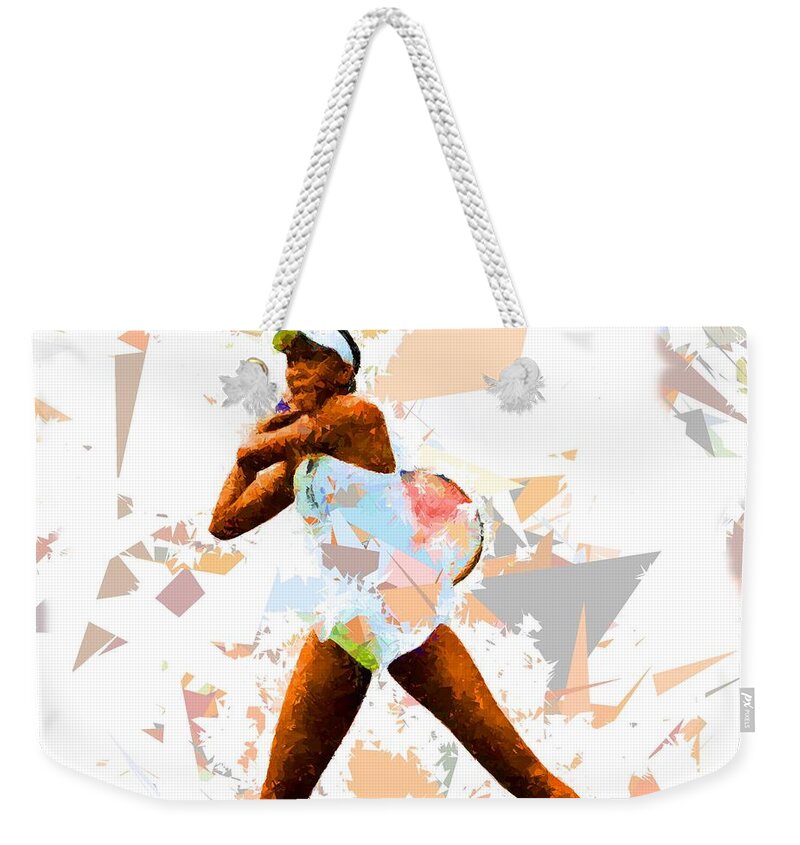 Tennis Weekender Tote Bag featuring the painting Tennis 113 by Movie Poster Prints