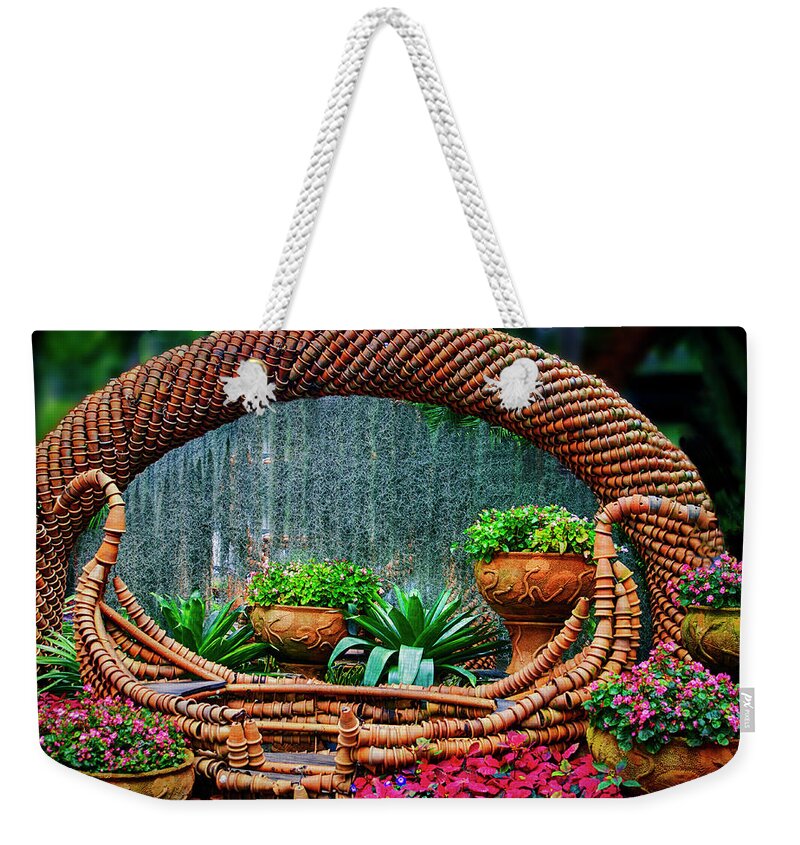 Pottery Weekender Tote Bag featuring the photograph Terra Cotta Pot Gondola Art by Joseph Hollingsworth