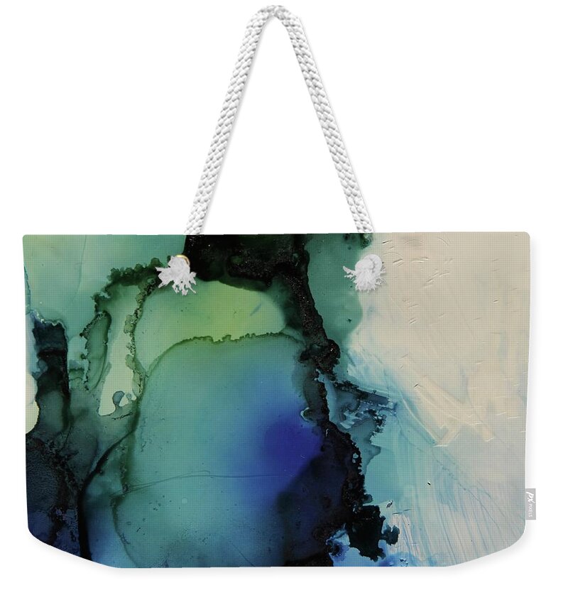 Abstract Weekender Tote Bag featuring the painting Test of Time by Tracy Male