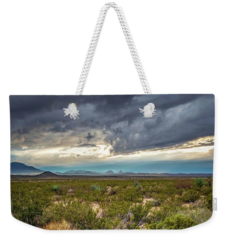 Texas Weekender Tote Bag featuring the photograph Texas Desert by Will Wagner