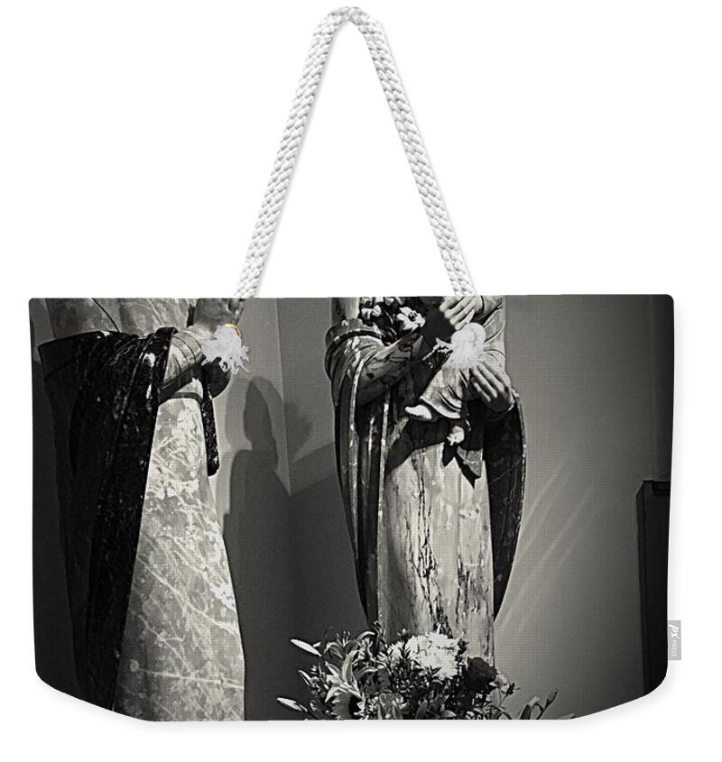Casella Weekender Tote Bag featuring the photograph Thank You Jesus by Frank J Casella